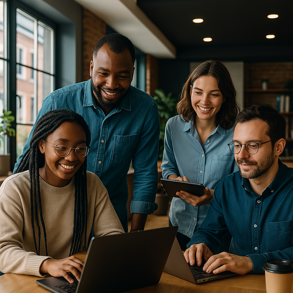 Jaspytech team collaborating